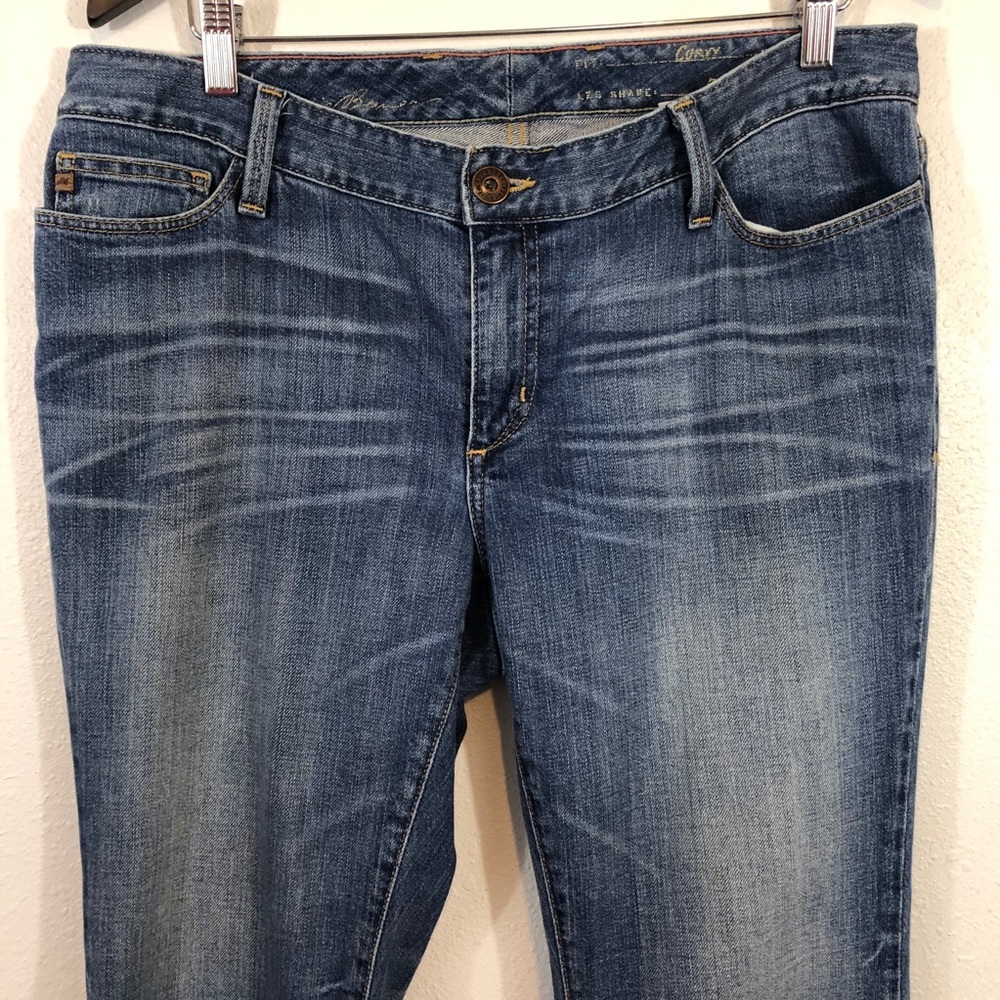 SOLD. Eddie Bauer curvy bootcut 14S distressed - Picture 2 of 13
